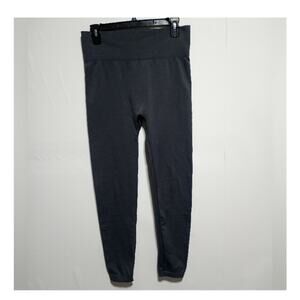 One 5 One Woman's Fleece Lined High Waisted Leggings Dark Gray Size L/XL